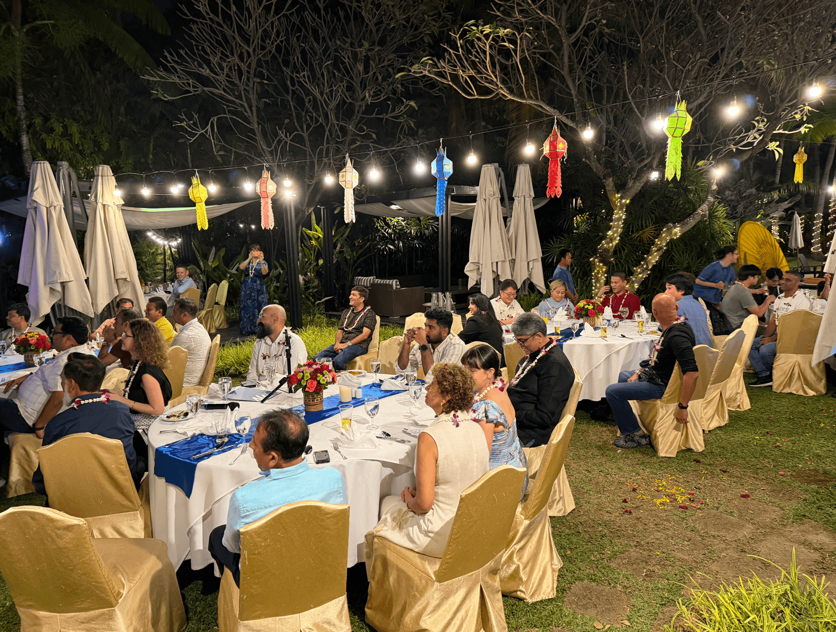 Thailand team outdoor dinner celebration