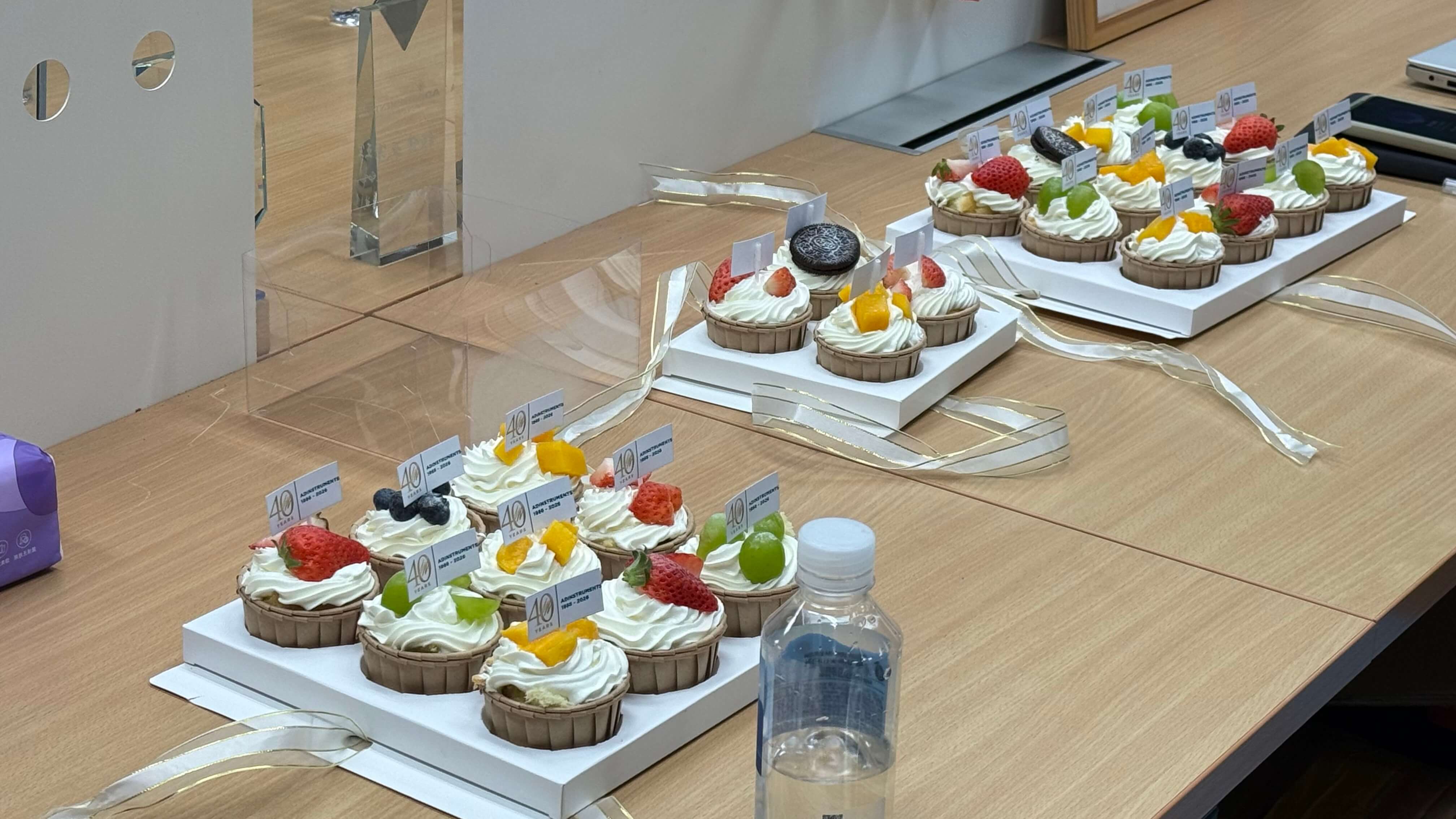 ADI China team celebrating with cakes