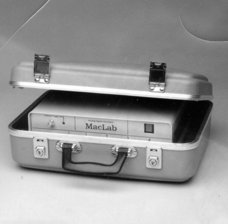 MacLab in a black and white case