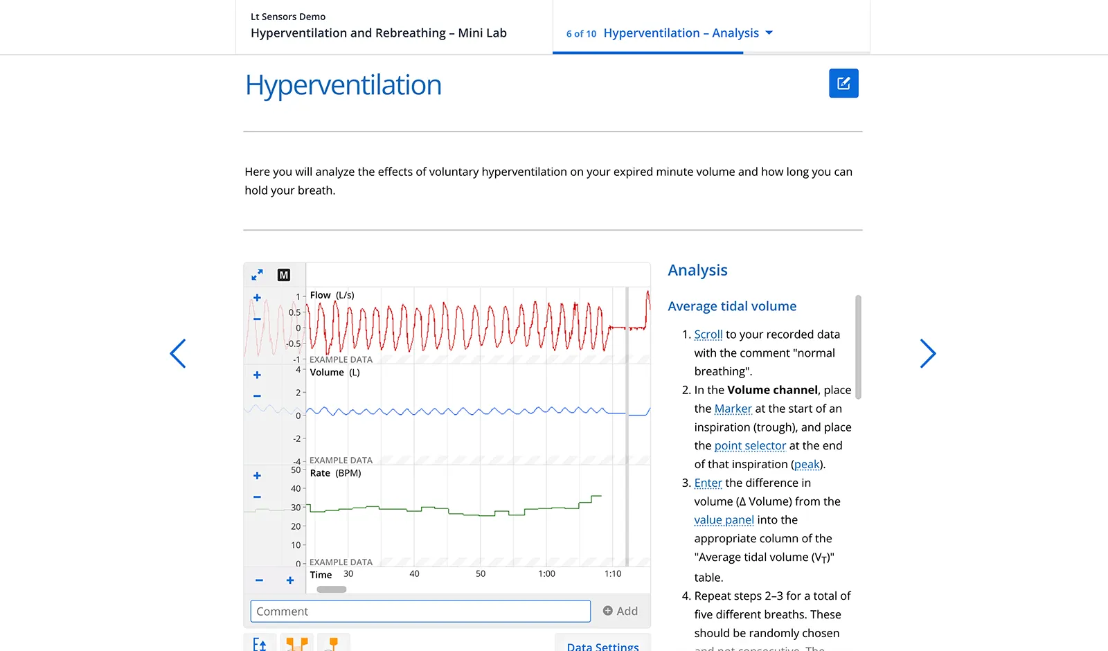 Hyperventilation and Rebreathing Lab - Page 6
