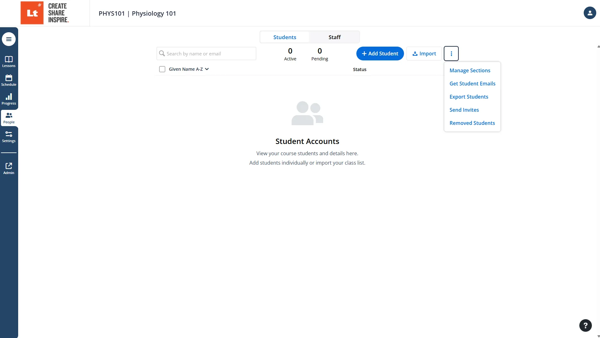 add students dialog image