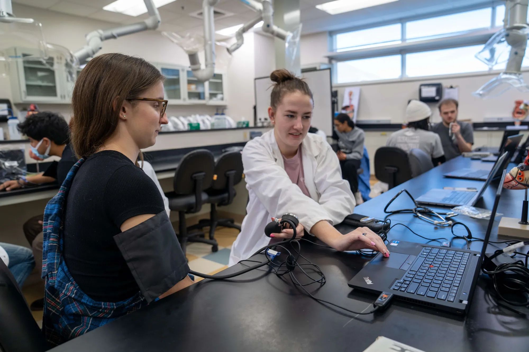 Two students using Lt Sensors