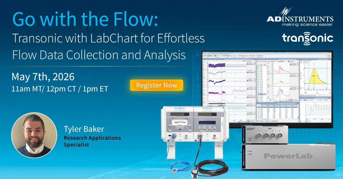 Go with the Flow: Transonic with LabChart for Effortless Flow Data ...