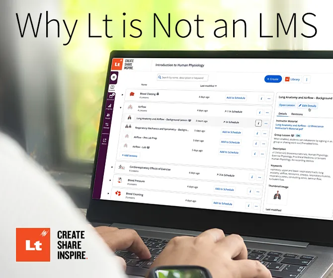 Education blog Why Lt is Not an LMS