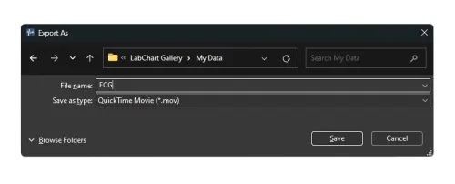 Export QuickTime