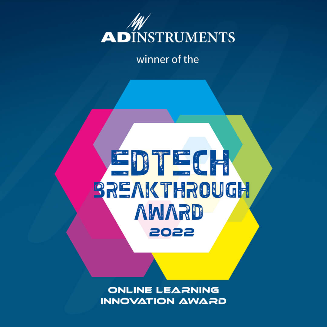 A 2022 EdTech Breakthrough Winner badge for the Online Learning Innovation Award.