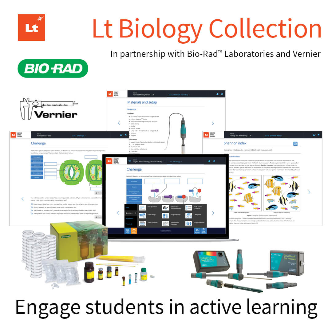 Lt Biology Collection | Vernier Software & Technology | Bio-Rad Laboratories | ADI