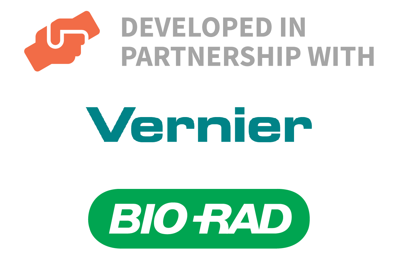 The Lt Biology Collection has been developed in partnership with Vernier and Bio-Rad.