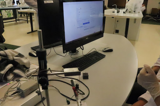 A photo of a PowerLab setup in the Physiology lab at the Gatton campus (UQ).