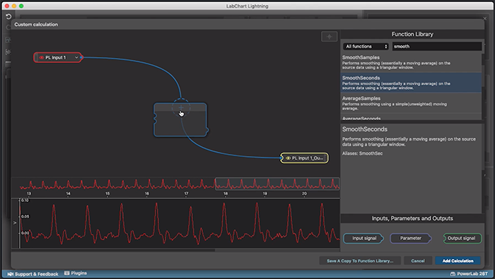 Adding a SmoothSeconds function to a custom calculation