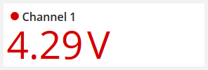 Displaying values in the Data Value panel
