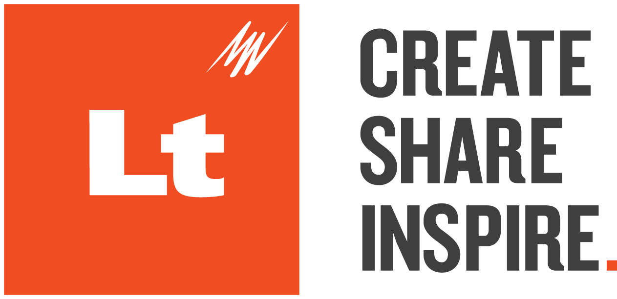 The Lt logo with the tagline "Create Share Inspire".