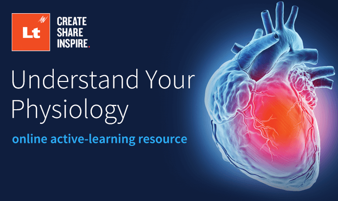 A logo banner for the Understand Your Physiology resource, showing an anatomical human heart.