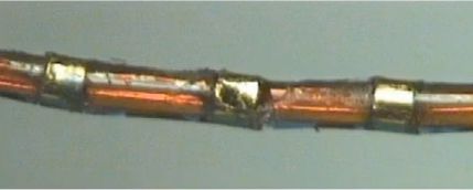 Damaged volume electrode on Millar PV catheter